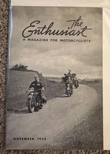 THE ENTHUSIAST 11/1939-HARLEY-DAVIDSON-HISTORIC MOTORCYCLE Very Nice picture