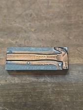 PB9 Antique  Plumb LEADER Claw hammer Wood Printing Block Advertising picture