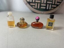 Vintage Miniature Mini Perfume Bottles Lot of 4 Chanel, Loop, Avon & Chopard picture