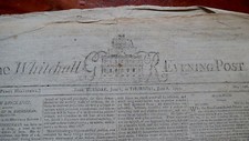 THE WHITEHALL EVENING POST BRITISH NEWSPAPER JUNE 6-8 1797 - MUTINY AT SHEERNESS picture
