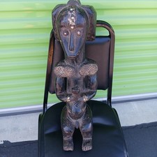 Amazing Reliquary Fang Cultural  Statue Fang Manbeya from Gabon 24x8x8 picture