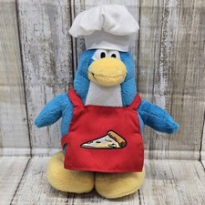 Disney Club Penguin Pizza Chef Plush Toy- JAKKS Pacific VTG Rare HTF  picture