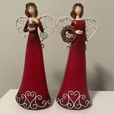 2- Valerie Parr Hill Christmas Angels 7.5” Tall picture
