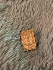 Vintage Sinclair Oil 5 Year Employee Service Award 10K Gold Lapel Pin Screw Back picture
