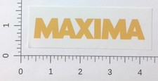 Maxima Fishing Line Gold Logo Advertising Sticker Decal picture