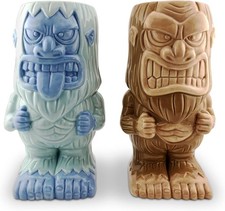Tiki Mug Set Bigfoot and Yeti Ceramic Mugs, Set of 2 - Mythical Collectible T... picture