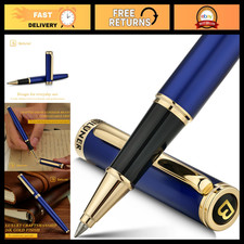 Luxury Rollerball Pen Set - 24K Gold Trim, Elegant Design, Schneider Ink Refill, picture