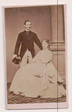 Vintage CDV King Frederick VIII of Denmark & Queen Louise picture