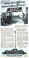 1945 Blatz Beer Tractor Trailer Truck art Trailmobile Trailer vintage print ad picture