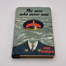 Lippincott The Man Who Never Was Book Blue 1954 1st Edition BOMC picture