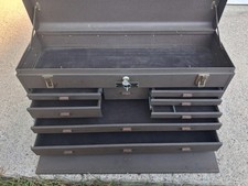 Kennedy Machinist Tool Box 526 - 8 Drawer Metal 2 Keys Vintage picture