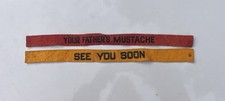 Vintage 1930s Promotional Novelty Arm Bands Pennant  picture