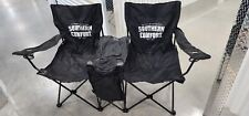 Southern Comfort Foldable Double Lawn Chair w/ Cooler Camping Chair Lawn Chair picture