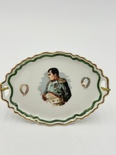 Vintage Limoges France Porcelain Napoleon Miniature Tray Platter  4.5”x3” Rare picture