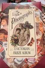Vtg  VICTORIAN Style Frieze Photo / Photographs Album 1998 Foldout Pages picture