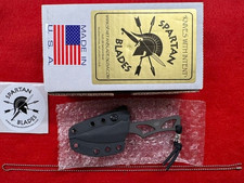 NOS, BOXED SPARTAN BLADES BLACK ENYO W/SPARTAN BEAD & LANYARD, BOXED, MINT (964) picture