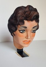 VTG NOS 1950s Novelty Car Chic Rubber Brunette Head PINUP Accessory Wall Mount picture