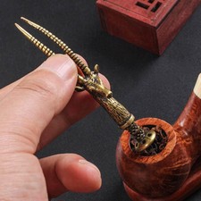 Carving Copper Smoking Pipe Tamper Tobacco Tamping Tool Press Brass Sheep New picture