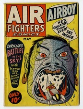 Air Fighters Comics V1#8 Hillman 1943 GGA Airboy Black Angel Nazi Cover picture