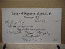 1938 HOUSE Of REP.-