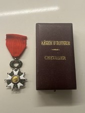Rare French Legion of Honor Medal in Original Case 3D Jewellry Knight Class Gold picture