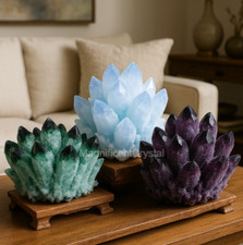 3PCS/Set Bestseller2026 Crystal Cluster Natural Rough Geode Reiki Quartz Display picture
