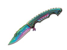 Magnum Rainbow Mermaid Folding Knife 3.74