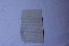 Hand Written 4 Page Letter 1873 Embossed on Letter Head Vintage picture