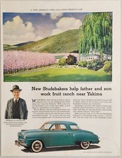 1948 Print Ad Studebaker 2-Door Car Pedersen Orchards Yakima,Washington picture
