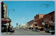 Wadena MN Minnesota Street Scene Cozy Movie Theater Old Cars Postcard Q10 picture