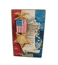 Antique Clapsaddle Postcard Patriotic GAR Civil War Decoration Day 1910 Era picture