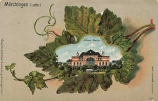 1905 Morchingen Germany now Morhange Alsace-Lorraine France Grape Leaf Postcard picture