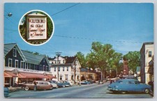 Vintage Wolfeboro NH Main Street Postcard by Mike Roberts Color Photo picture