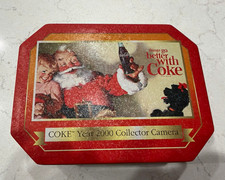 2000 Coca Cola Polar Bear Motorized Camera Complete Set Tin COA Vintage-Unused picture