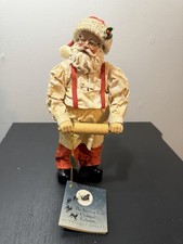 Possible Dreams Clothtique Santa Cookie Maker 10”Christmas Santa Claus 1997 Rare picture