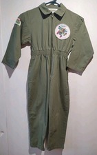 Vtg 1989 TMNT Teenage Mutant Ninja Turtles Flight Suit Jumpsuit Costume Kids 6 picture