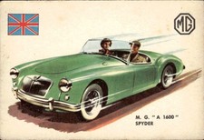 1959 International Parade Sidam Auto Card # 70 M.G. 