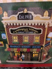 Lemax Caddington Village Drug Store Lighted Building #45272 EUC.  picture