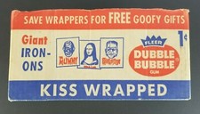 Vintage 1962? Fleer Dubble Bubble Giant Iron Ons Monsters EMPTY Display Box picture