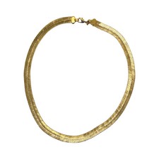 18K Gold Filled 8mm Herringbone Necklace picture