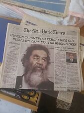 Saddam Hussein Captured NY Times National Edition (Michigan) picture