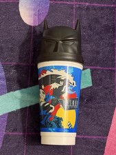 RARE General Cinema Batman Collectible Figural Mug with Lid Plastic 1993 picture