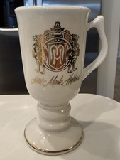 Old HOTEL MARK HOPKINS Hall China #1273 Coffee Mug Ivory  Pedestal Scarce VG picture