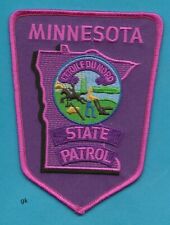 MINNESOTA STATE PATROL    PINK BREAST CANCER AWARENESS SHOULDER PATCH picture