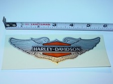 HARLEY DAVIDSON WINGS VINTAGE 1970's WINDOW MOTORCYCLE STICKER DECAL 2