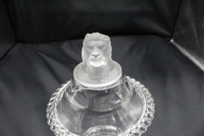 Antique  Gillander & Sons frosted loin head knob Compote ( cira 1870s-1880s) picture