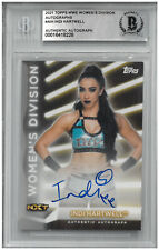 Indi Hartwell Signed  Slabbed 2021 WWE Topps Women's Division Auto Card Beckett picture