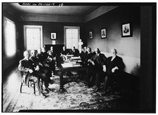 Photo:1914 Board Room Meeting Interior Alterations Men in Suits Photograph picture