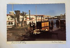 VTG Postcard Ports O' Call San Pedro, CA. Princess Cruise Boat 1970s? Scalloped picture