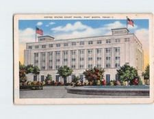 Postcard US Courthouse Fort Worth Texas USA picture